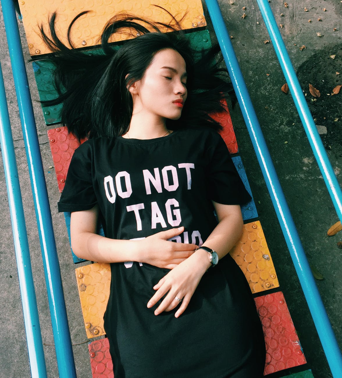 woman lying down