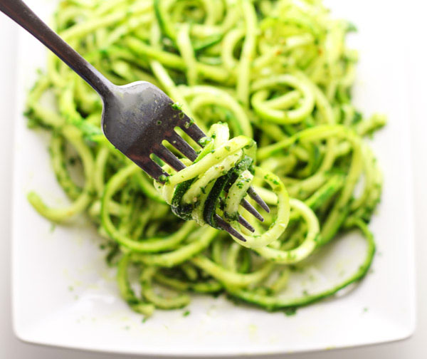 Kale Pesto Angel Hair Pasta