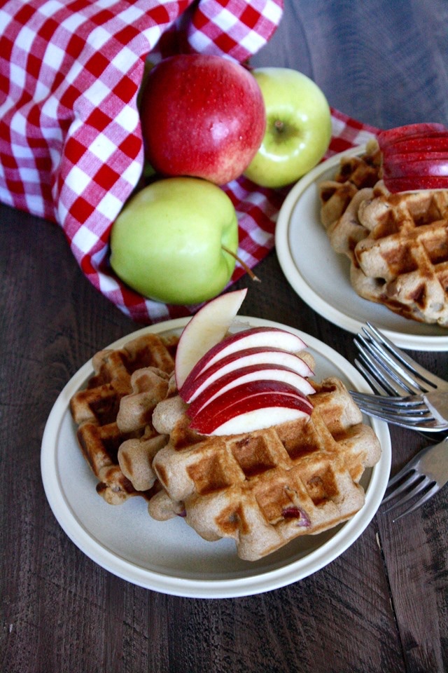 Toddler Apple waffles 