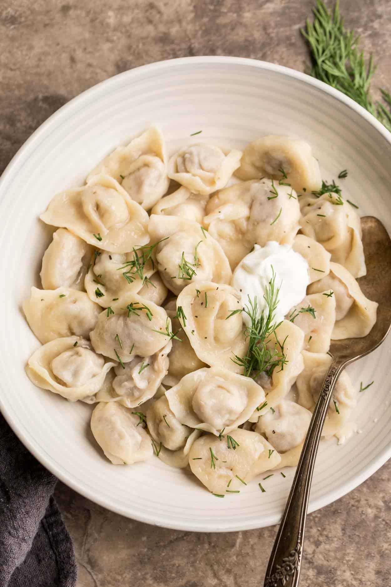 Russian pelmeni 