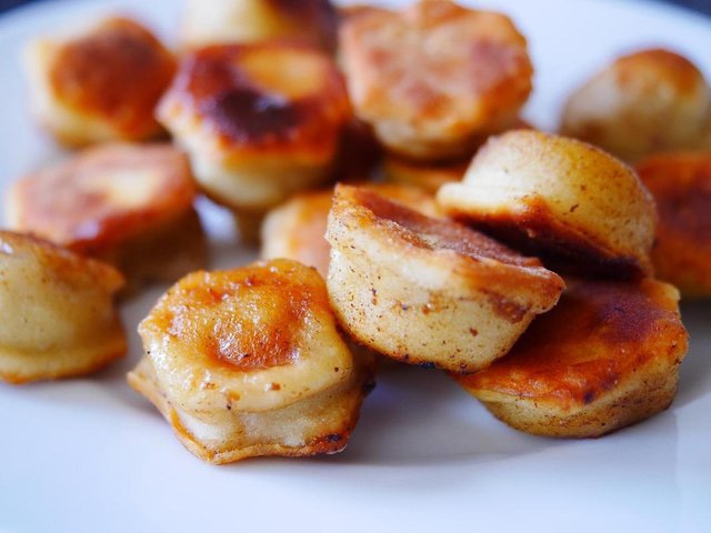 Russian fried pelmeni