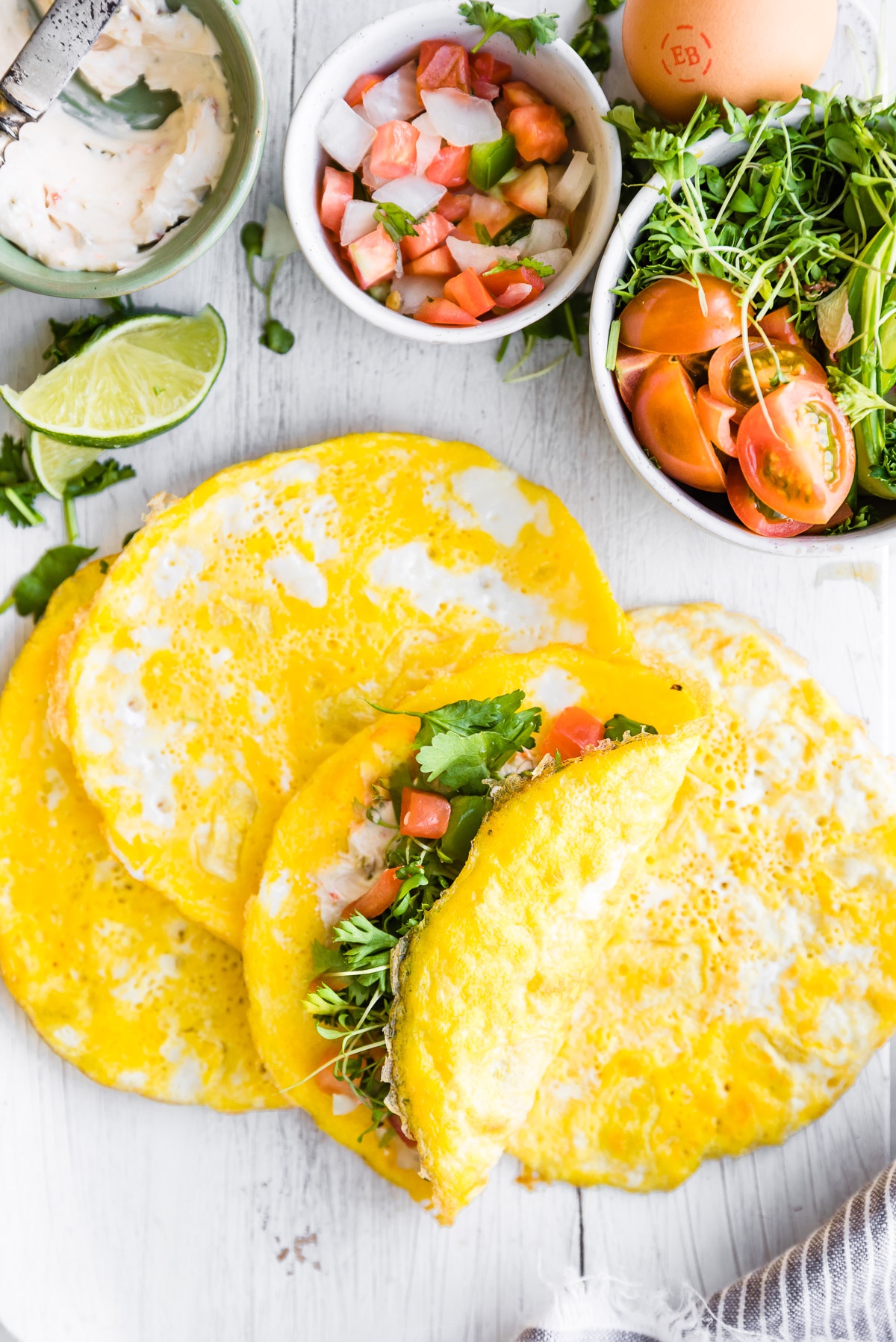 Paleo egg taco