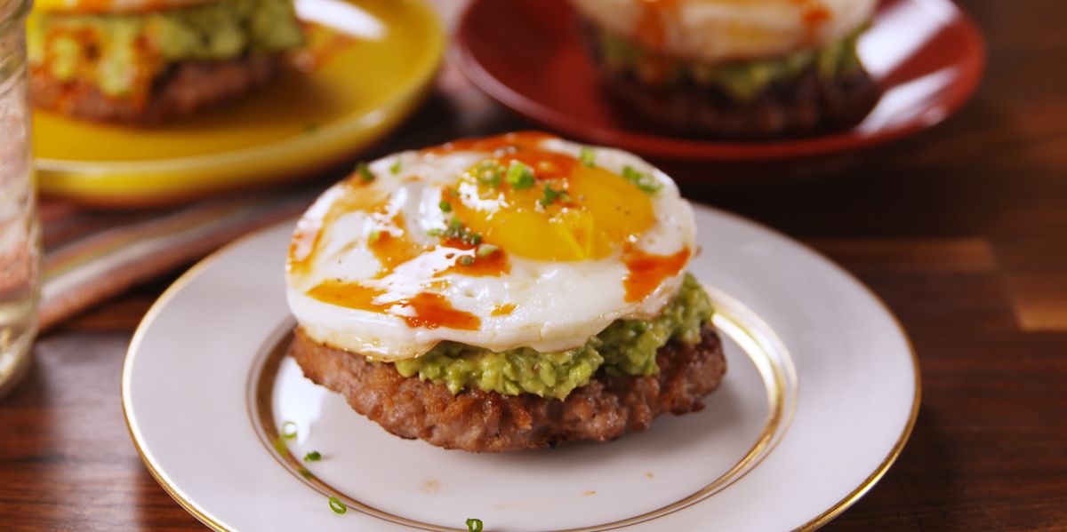 Paleo breakfast sausage sandwich