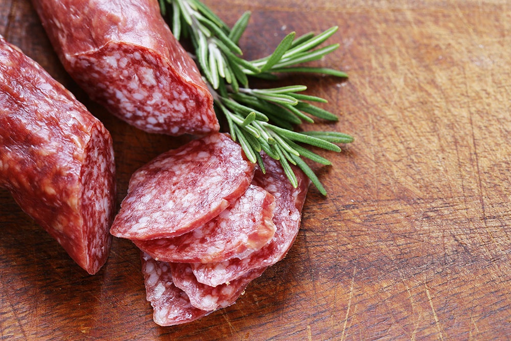 Russian cold cuts appetizer