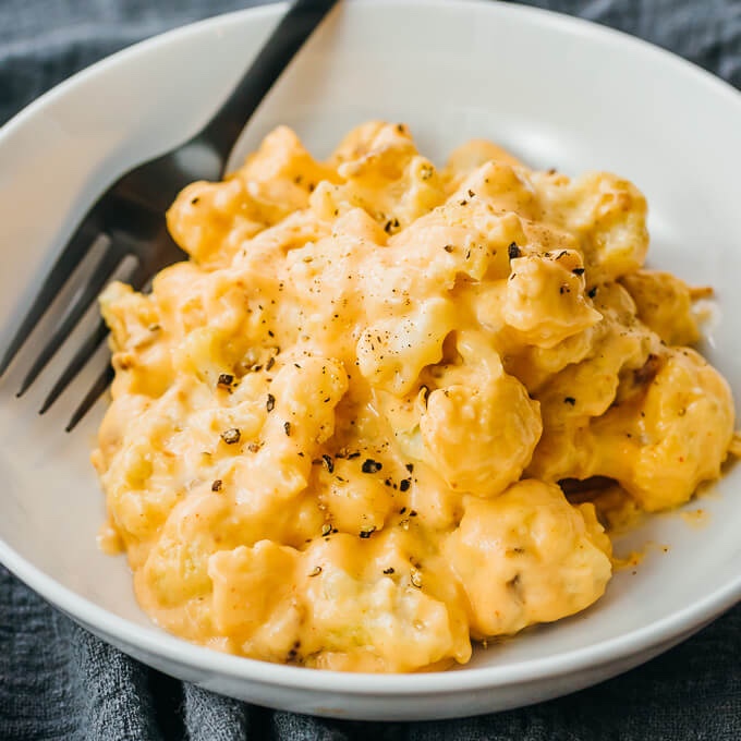 Keto cauliflower Mac and cheese