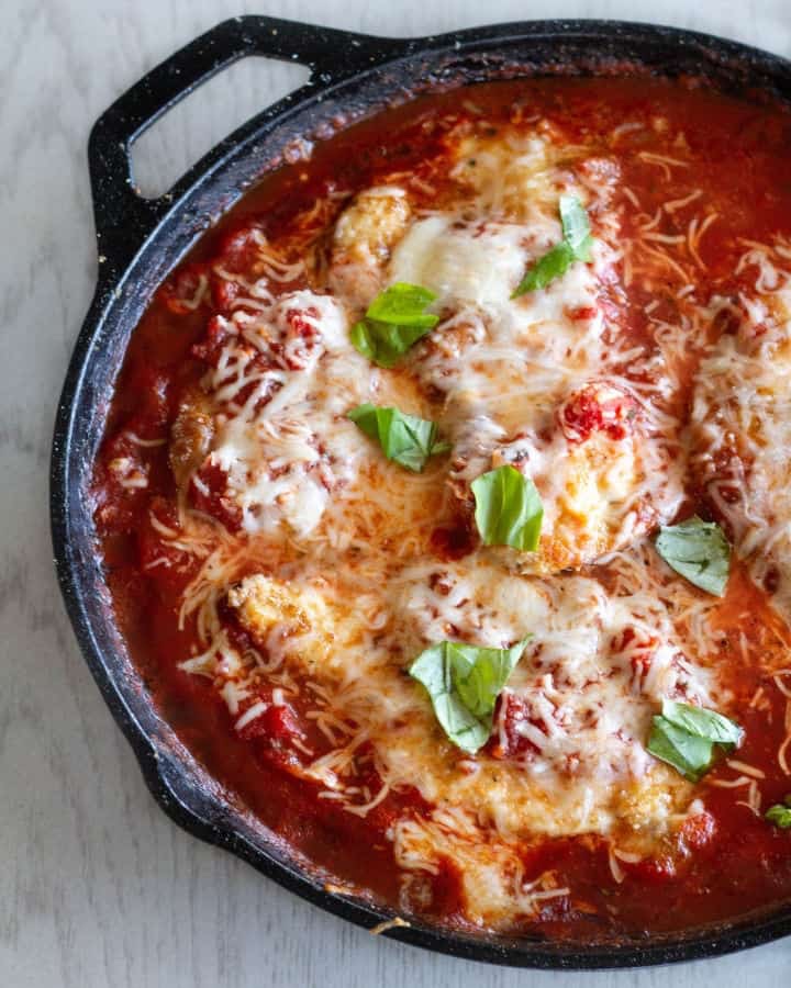 Keto chicken Parmesan
