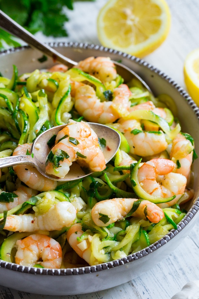 Keto shrimp scampi recipe