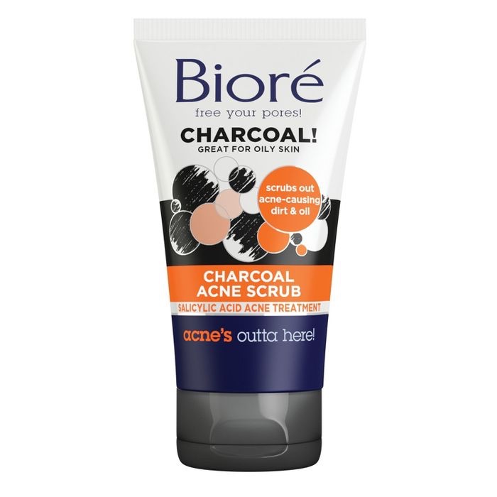 Charcoal exfoliating scrub