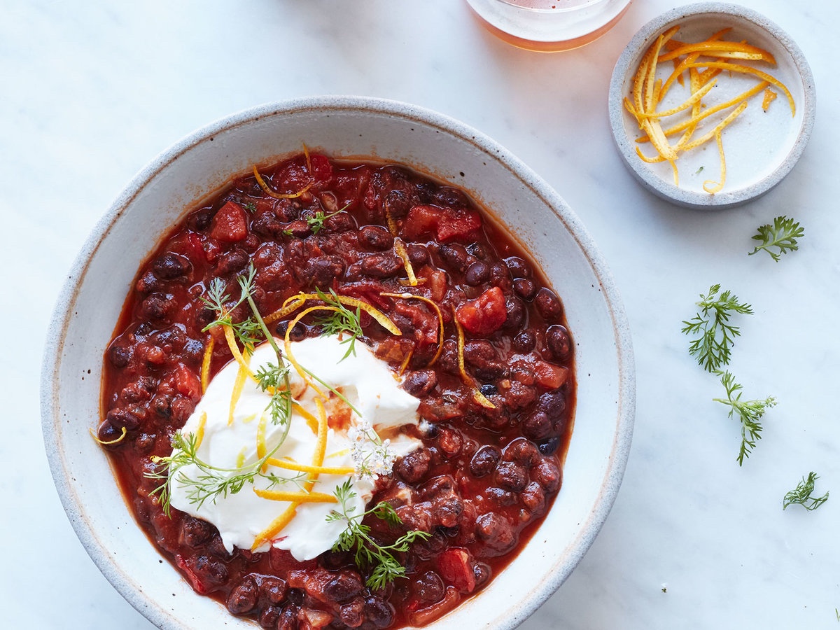Black bean chili recipe