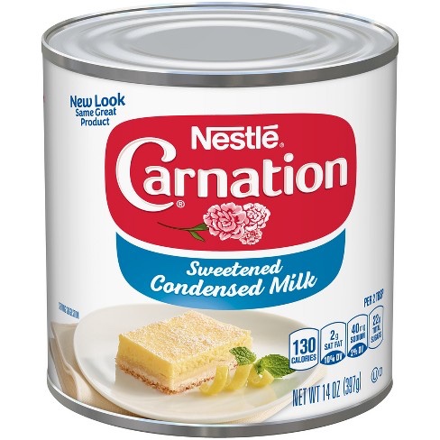 Condensed milk canned foods