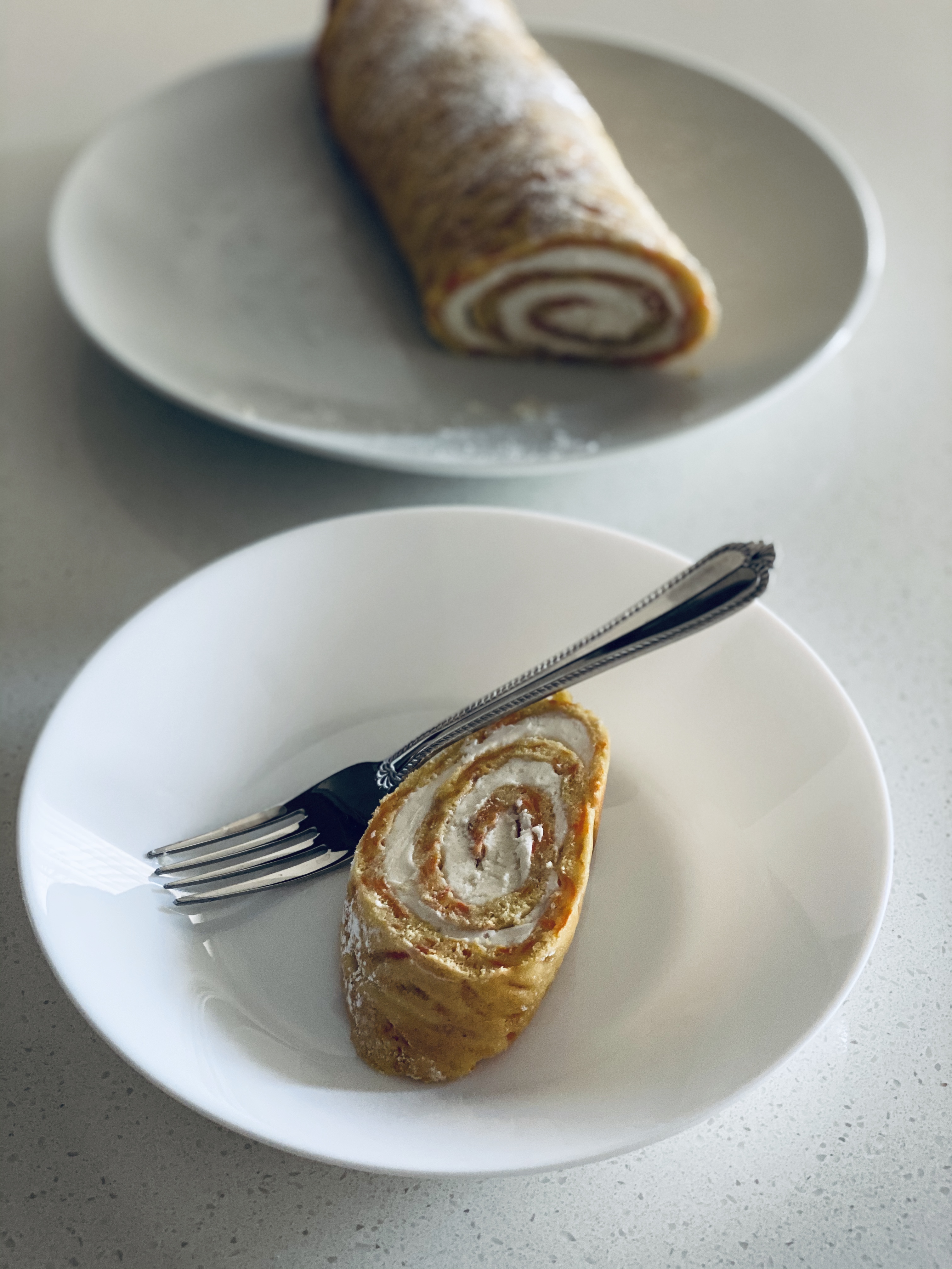 Carrot cake roll